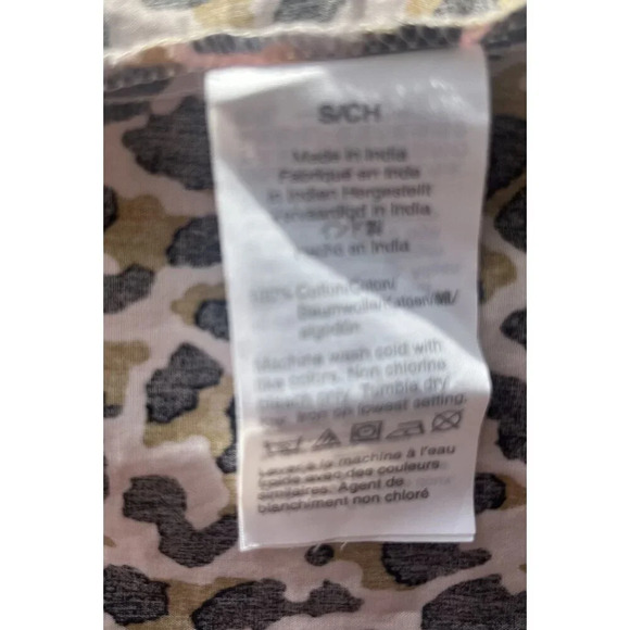 J. Crew Cotton Poplin Leopard Print Button Down Shirt Top S - Picture 5 of 5